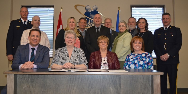 Chinook&#8217;s Edge School Division has joined several community partners in a new community VTRA protocol. The protocol was signed by all partners in a special ceremony at