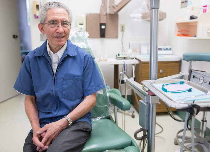 Dr. Clifford R. Tym at his Innisfail Dental Centre office on May 31.