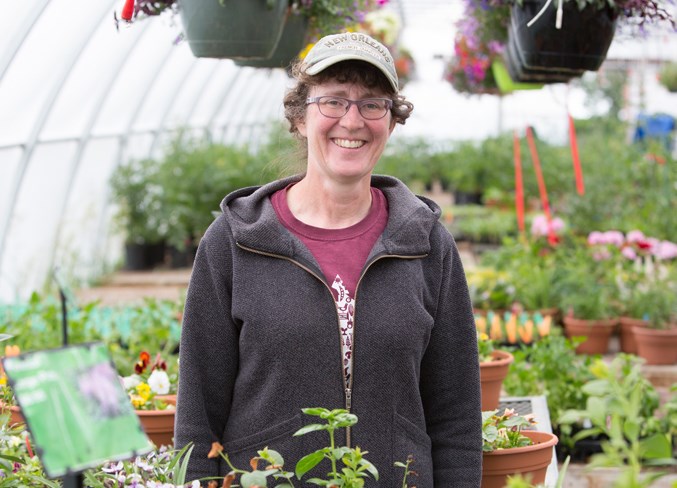 Leona Staples at the Jungle Farm north of Innisfail on June 14.