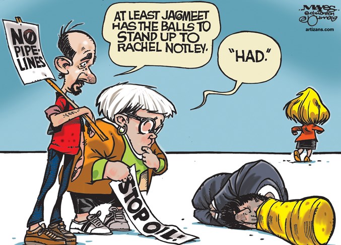 Jagmeet Singh &#8216;had&#8217; the balls to stand against Rachel Notley