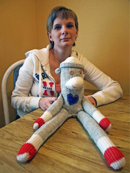 As of Monday Jodi McCutcheon has received 131 orders for sock monkey dolls.