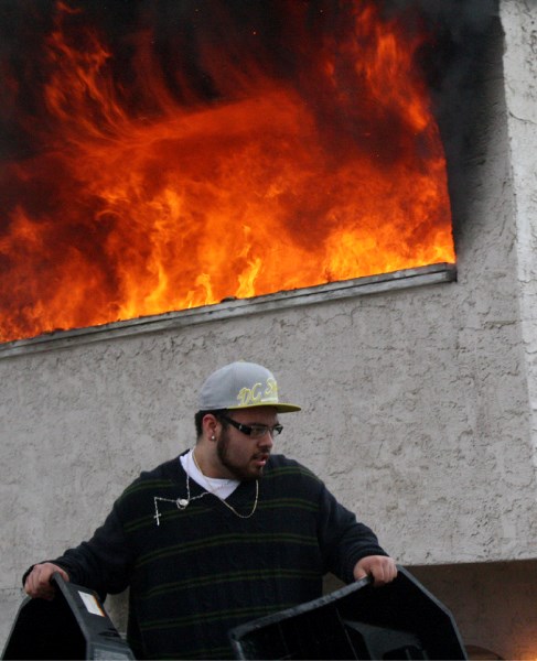 Ramiro Velasquez, 18, helped rescue a dog and valuables from his neighbours home April 5.