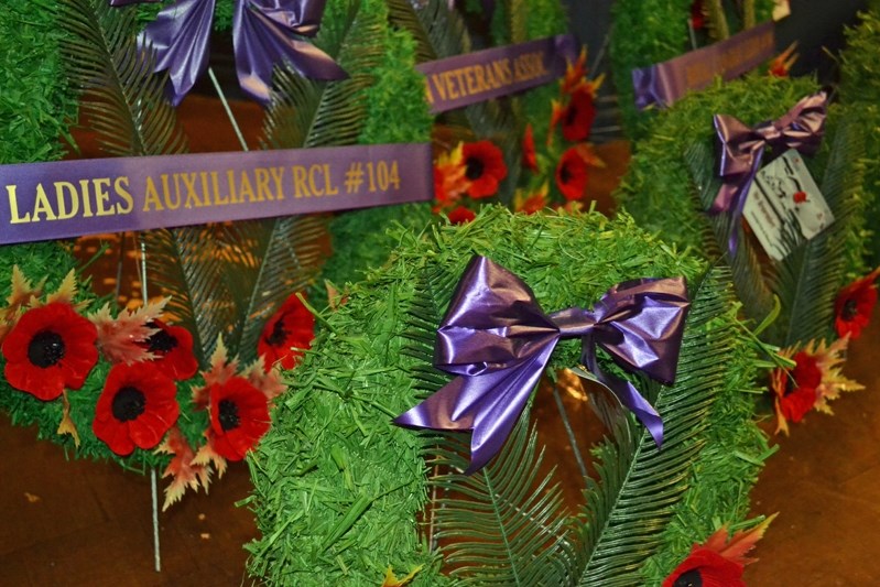 Over 600 people paid tribute to our service men and women at the Nov. 11 ceremony.