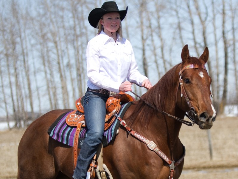 Innisfail&#8217;s Sydney Daines and Flame competed in Ladies Barrel Racing at CFR41 at Rexall Place in Edmonton from November 5 to 9.