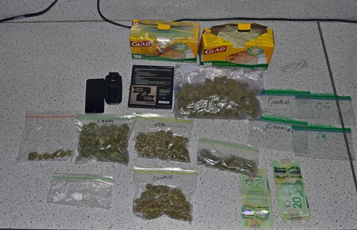 Drugs, cash and other items seized from the local RCMP&#8217;s Nov. 30 bust on Main Street.