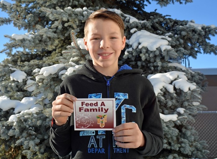 Zach Smith, a Grade 7 student at Innisfail Middle School, recently turned a disappointing situation into a positive one when he gave more than $500 he raised for a recently