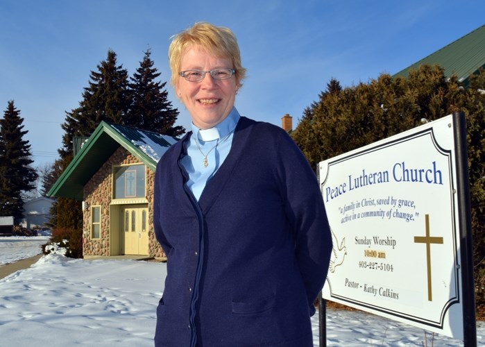 Pastor Kathy Calkins of the Peace Lutheran Church in Innisfail is helping organize a committee in hopes of sponsoring a second Syrian refugee family in Innisfail. The first