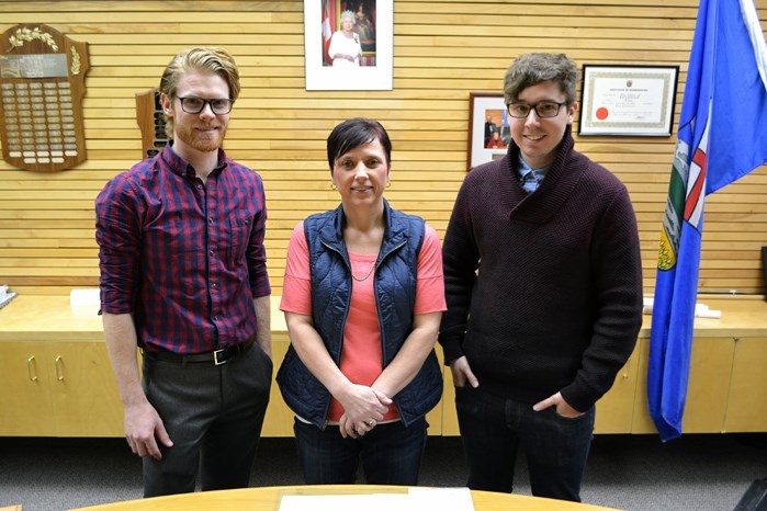 The Town of Innisfail has recently hired new staff to fill important roles. From left to right is Kane Williams, a Calgary native who is the town&#8217;s new recreation