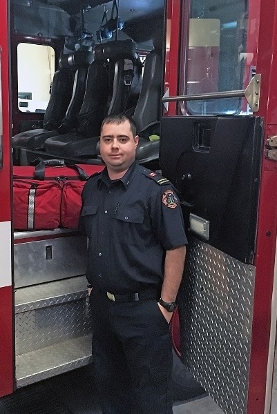 Lt. Simon McMullen is the EMT medical officer with the Penhold Fire Department.