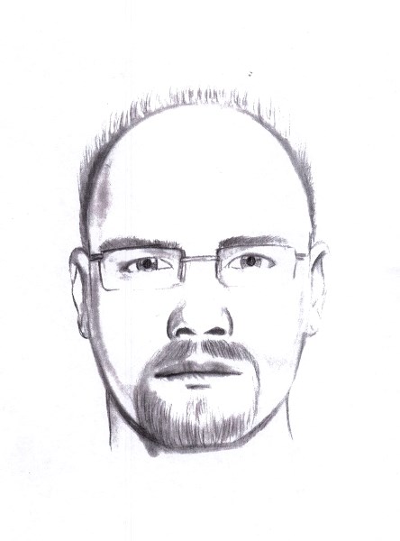 RCMP sketch of alleged attempted murder suspect.