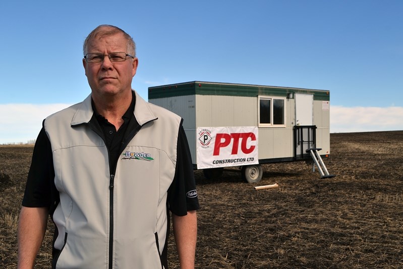 Bowden mayor Robb Stuart at the site of the planned Paterson Grain terminal development.