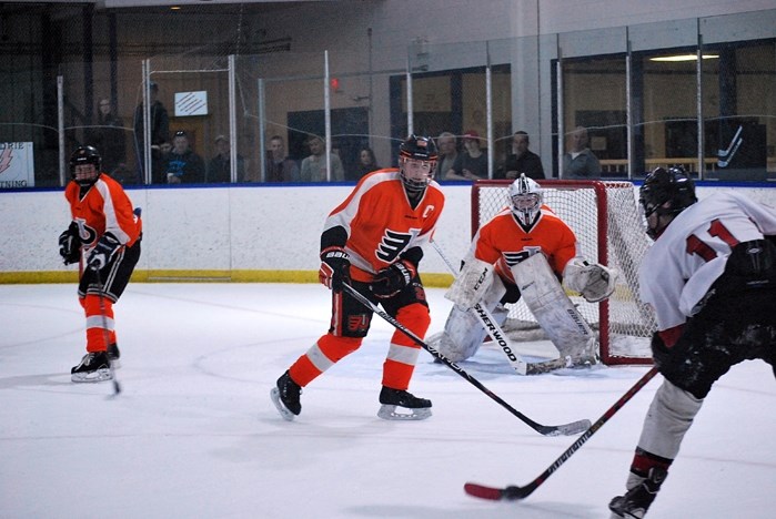 The Innisfail Bantam A Flyers fought hard in the playoffs this season and made it to the league final. With the series against the Airdrie Lightning tied at one, they lost a