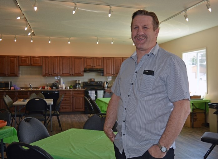 Pastor Gerald Bradbury inside Parkland Community Church&#8217;s new Community Connections Cafe.