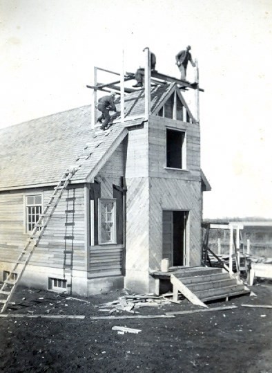 During 1941, parishioners felled trees, milled lumber and built the church.