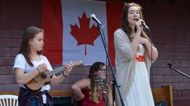 Ainsley McCallum entertained the crowds during Canada Day celebrations at the Innisfail and District Historical Village on July 1st.