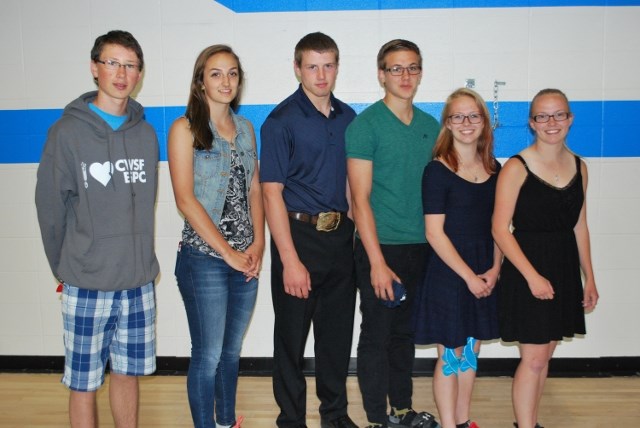 Innisfail High School presented its annual athletic awards on June 10 for outstanding athletic achievement for teams and individuals. The 2016 athletes of the year are from