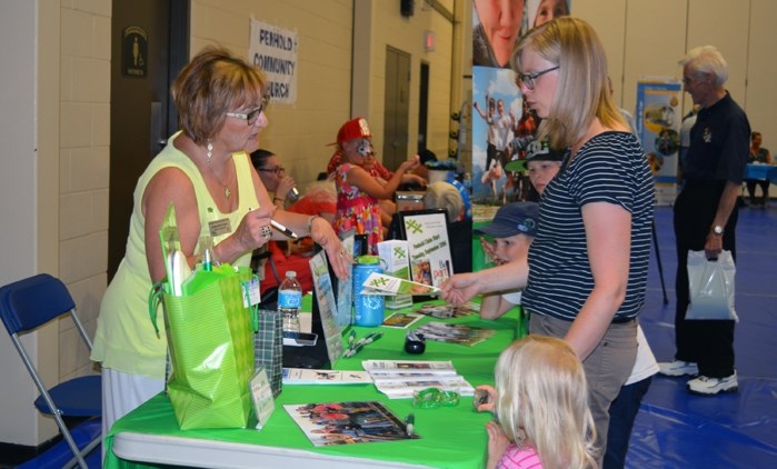 Dozens of Penhold residents came out for Penhold Discovery Night at the multiplex on Aug. 16.