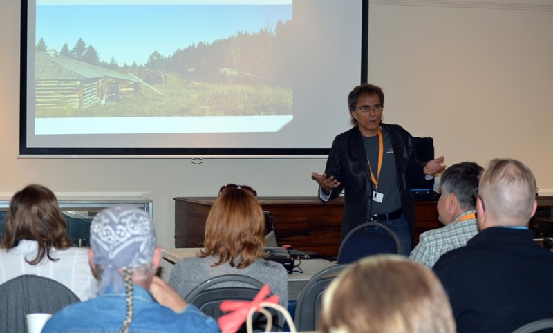 Johnnie Bachusky, the editor of the Innisfail Province, gave a presentation on Saturday, Aug. 27 at the western Canadian conference the Association for Living History, Farm