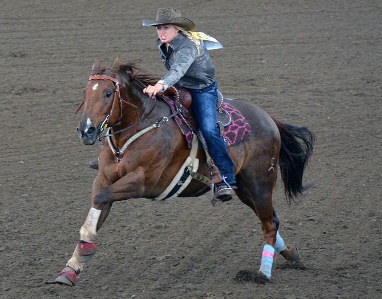 Sydney Daines finished in fifth place in Canada at the Canadian Finals Rodeo in Edmonton in November.