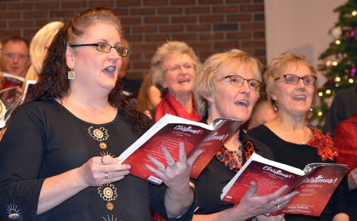 The Inter-Church Christmas Musical presented by the Innisfail Ministerial Association was held Dec. 3 and 4 at the Innisfail Church of the Nazarene. The 60- voice choir