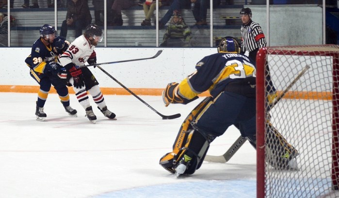 The Innisfail Eagles currently sit in third place in the Chinook Hockey League with 10 points in 10 games. They have two road games remaining before the Christmas break.