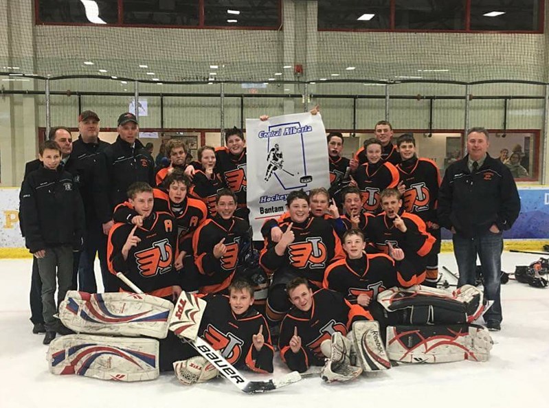 The Bantam B Sticky&#8217;s Flyers won their league championship March 7 in Lacombe when they defeated the Lacombe Rockets 4-3 in the third overtime period.