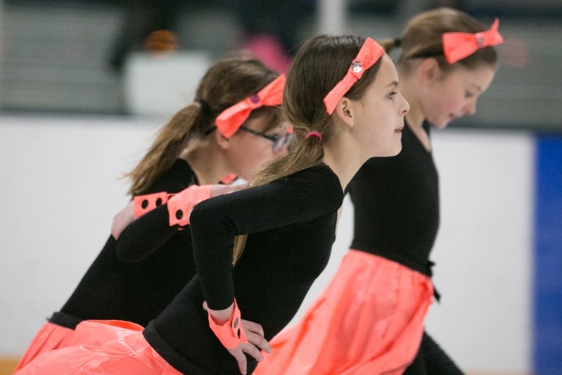 Members of the second year Pre-Star group perform Faith during the Innisfail Figure Skating Club&#8217;s 2017 Year End Showcase at the Innisfail Arena on March 11.