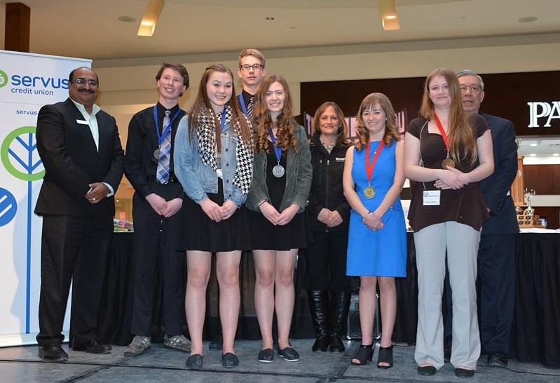 Innisfail and Olds students are going to the Canada-Wide Science Festival in Regina from May 14 to 20. From left to right is Team Central Alberta &#8211; Nazim Manji (Servus