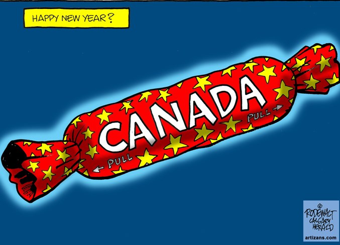 Canadian New Year could be &#8216;explosive&#8217;