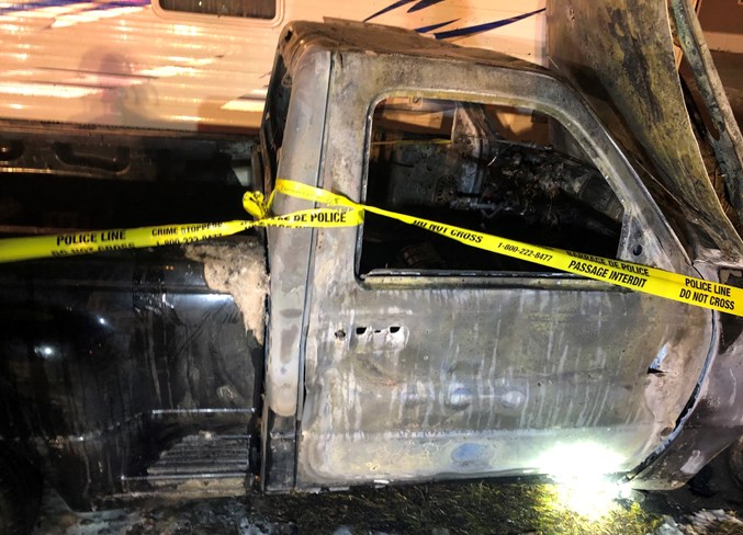 Penhold vehicle fire