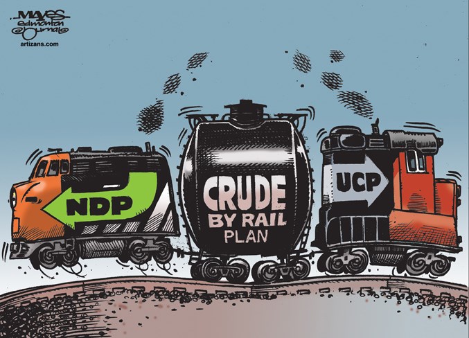 Alberta&#8217;s crude by rail plan has NDP and UCP parties at odds