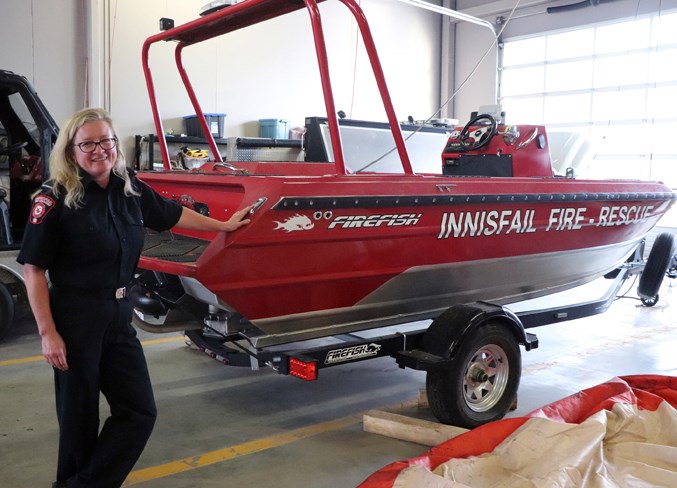 Innisfail Fire Department rescue boat