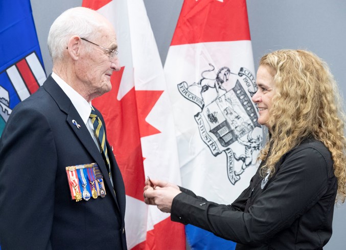 Volunteer Medal from Gov. Gen.