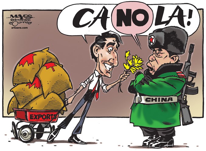 China says no to Justin Trudeau and Canadian canola