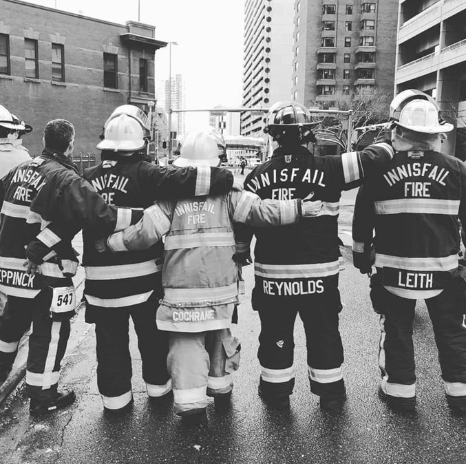 Innisfail firefighters stairclimb