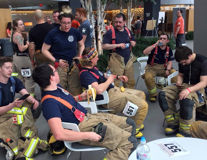 Penhold firefighter stairclimb