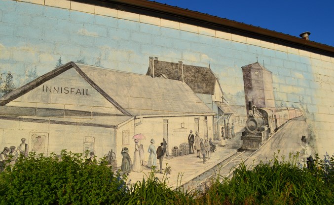 L Destroyed Innisfail mural