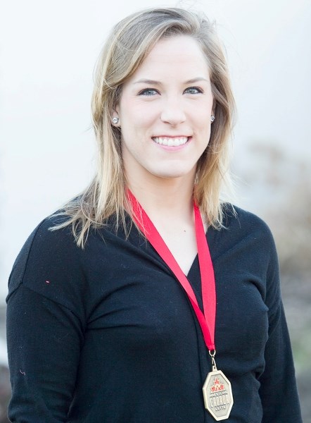 Danielle Lappage, pictured at her home in Olds on May 10, won all of her four matches in the 63-kilogram weight class at the World Team trials on May 3 in Calgary, earning a