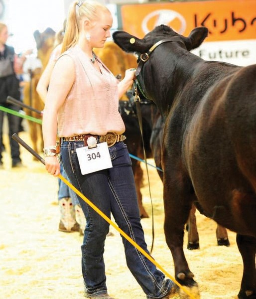 Quinci Jones, 17, of Olds, won supreme champion female, senior champion showman and reserve champion at 4-H on Parade in Calgary. The event, held on May 30, is Canada&#8217;s 