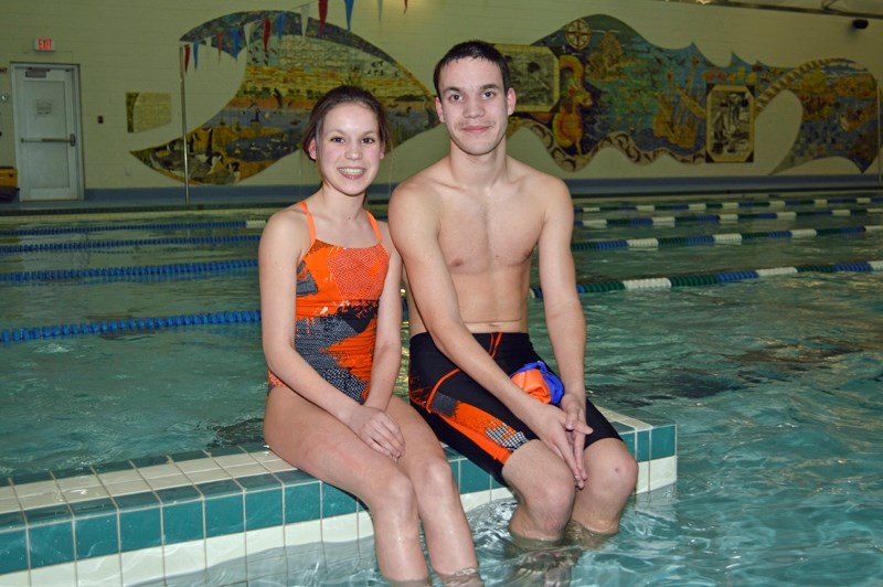 Rapids swimmers Angela and Ian Lowther.