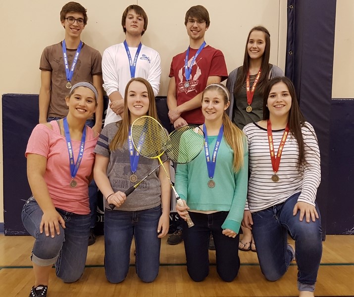 Back row, left to right: Bryce Parrott, Zac Longstaff, Spencer Parrott, Jewel Jansen. Front row, left to right: Kennedy Coates, Ashley Coney, Anna Crowe, Kayla Jansen.