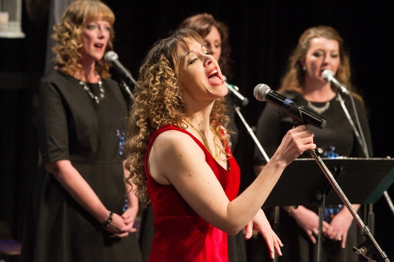 Melony Gibbs performs during A Night Out With Purpose at the TransCanada Theatre.