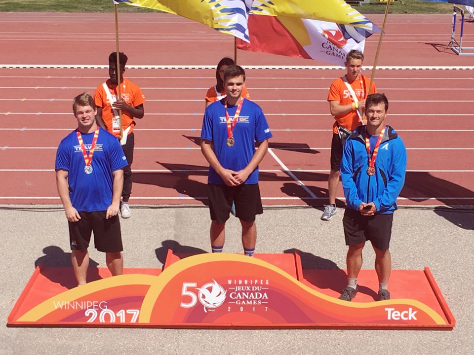 Local hammer thrower picked up a bronze medal for Team Alberta in his first Canada Summer Games last Tuesday, Aug. 1.