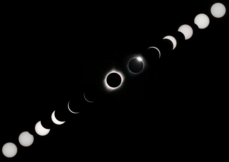 Local resident Troy Johnstone took this composite photo of the Aug. 21 eclipse while on vacation in Wyoming with his family.