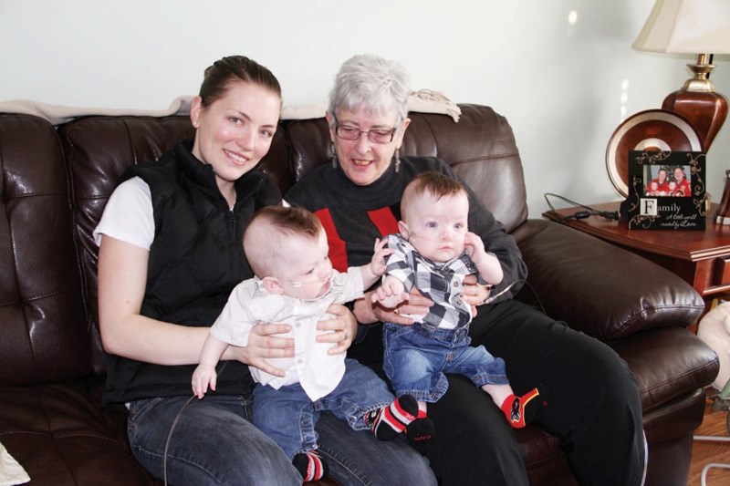 Chelsea Pedersen and Gail Fairbairn became good friends after taking care of twins Sean and Seth.