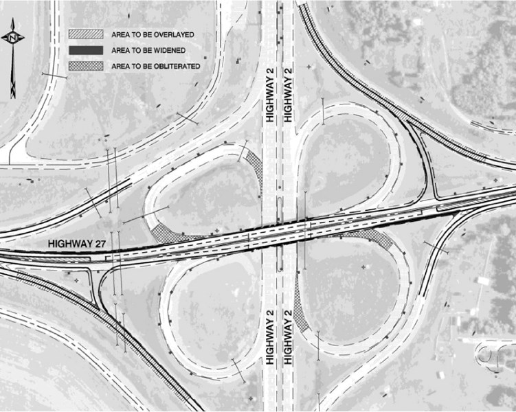 The province released its plans for changes to the interchange of highways 2 and 27 on April 15. Changes to the interchange&#8217;s on- and off-ramps will eliminate the