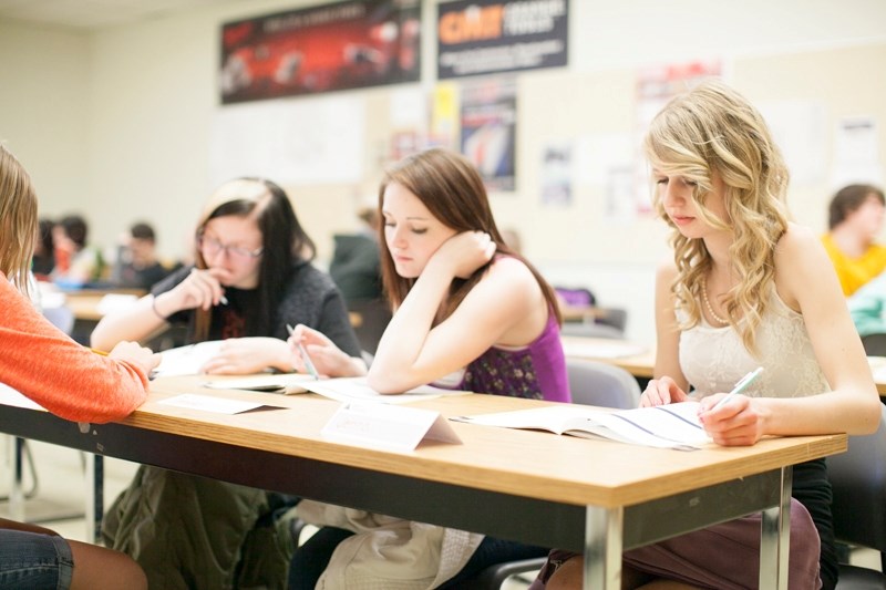 Grade 9 students from Olds were among about 400 students from Central Alberta who participated in Junior Achievement activities on May 7 and 8. The students focused on