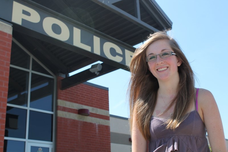 Amanda Hepp, 17, was one of 32 students selected to attend RCMP Youth Camp in Regina from August 12 to 16.