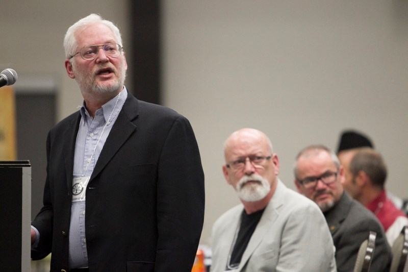 Dr. Eleizer Segal gives a presentation during the World Religion Conference at Olds College on Nov. 7.