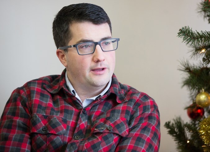 MLA Nathan Cooper at his office in Olds.